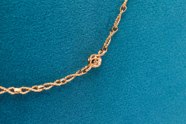 Collier Long collier or jaune 58 Facettes 250027