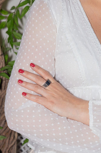 Bague 60 Boucheron Bague Godron Or blanc Onyx 58 Facettes 3904034CN