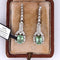 Boucles d'oreilles Boucles d'oreilles en or blanc 18 carats serties de tourmalines et de diamants 58 Facettes OR191
