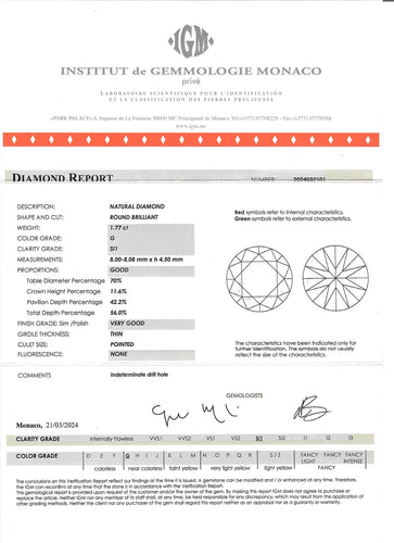 Pendentif Pendentif chainette or blanc et diamant 58 Facettes 248797