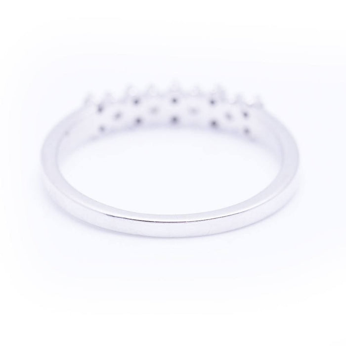 Bague 54 Bague en or blanc avec diamants 58 Facettes D359174SI