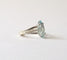 Bague 49 Bague or blanc aigue-marine 2.15 carats 58 Facettes