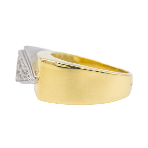 Bague 54 Bague Or jaune, Or blanc Diamant 58 Facettes 3141366RV