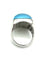 Bague ROBERTO COIN. Bague or blanc 18K et topaze bleue 58 Facettes
