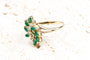Bague 61 Bague émeraude 1,00 ct et diamants 0,11 ct en or jaune 18K (750) 58 Facettes BGDEMCC1383-107