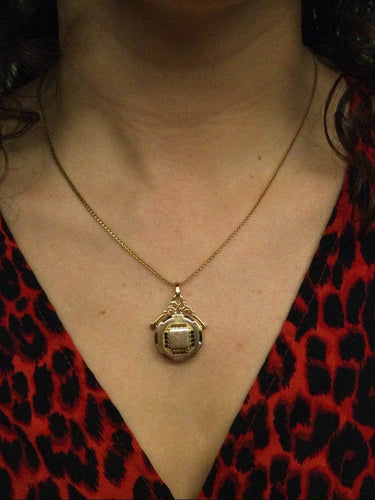 Pendentif Médaillon Photo Art Déco 58 Facettes