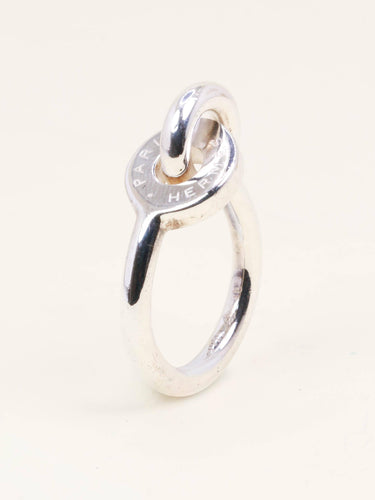 Bague 48 HERMES Bague Voltige argent 58 Facettes 1218.5