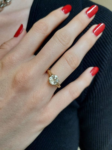 Bague 50 SOLITAIRE DIAMANT 1.60 CARAT 58 Facettes 086021