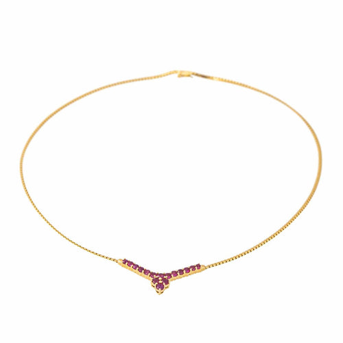 Collier Collier Or jaune Rubis 58 Facettes 4190789CN