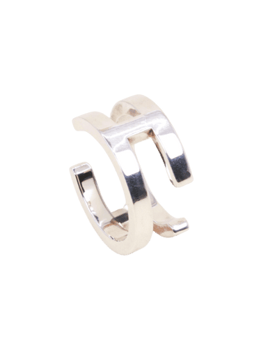 Bague 50 HERMES Bague H argent 58 Facettes 1218.9