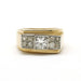 Bague 46 Bague or jaune platine diamants 58 Facettes 170018R