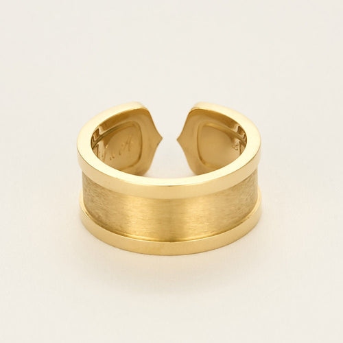 Bague 57 Cartier Bague C de Cartier en Or jaune 18k 58 Facettes GU292-1