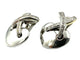 Boucles d'oreilles CHAUMET. Collection "Liens", boucles d'oreilles or blanc 18K et diamants 58 Facettes