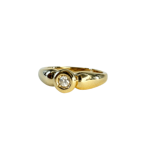 Bague 51 Bague solitaire or jaune et diamant 58 Facettes INV040