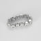 Bague 51 Bague souple en or blanc et diamants 58 Facettes JRW0025-51