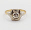 Bague 58 Bague art deco or 18k petit diamant taille roses (circa 1910) 58 Facettes A06406