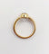Bague 49 Bague jonc vintage or jaune 18k aigue marine de 0,70 carats 58 Facettes A06182