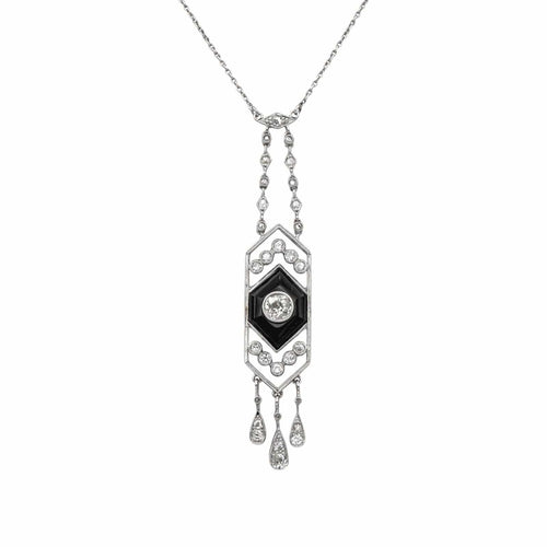 Collier Collier Art déco Platine Diamant 58 Facettes 4712461CN