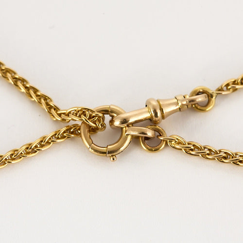 Collier Chaîne en or jaune et coulant Serpent en or gris et diamants et émeraude 58 Facettes SNA1712