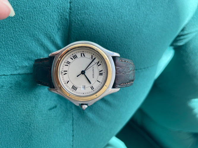 Montre CARTIER - Montre femme Cougar acier et or 58 Facettes