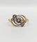 Bague 54.5 Bague antique or jaune, platine et diamants taille rose 58 Facettes A06336