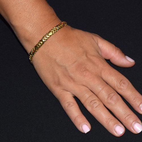 Vintage armbånd i gult guld 