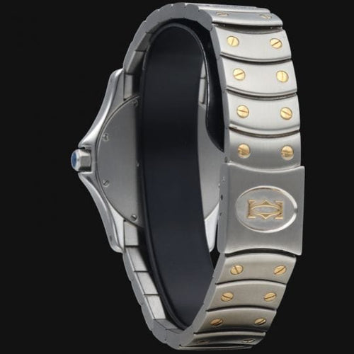 Montre Cartier Montre Santos Galbée Ronde 58 Facettes MT41465