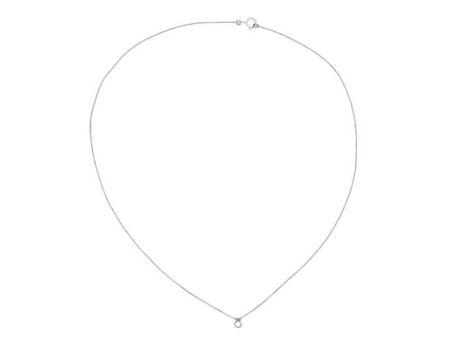 Collier collier ATELIER VM chaine l'essenziale +charm mantra diamant or blanc 58 Facettes 269552