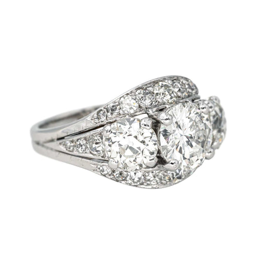 Bague 54 Bague  Or blanc, Platine Diamant 58 Facettes 4387238CN