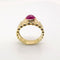 Bague 54 Bague or jaune rubis et diamants 58 Facettes