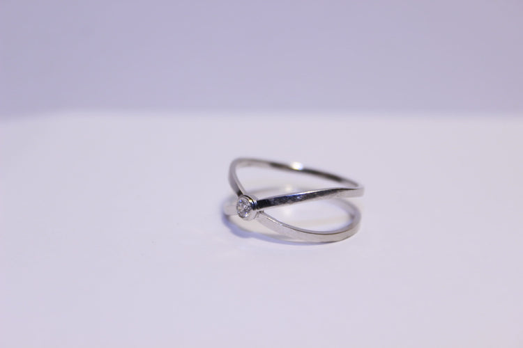 Bague 52 Bague Diamant 0.09ct 58 Facettes