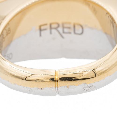 Bague 48 Fred Bague Bicolore  Or jaune, Or blanc 58 Facettes 2609079CN
