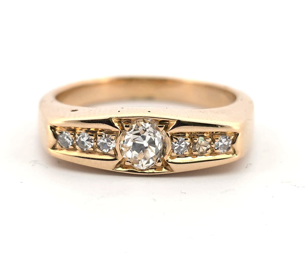 Bague 60 Bague en or jaune et diamant 58 Facettes