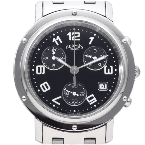 Montre Hermes Montre Clipper Chronograph 58 Facettes MT44631