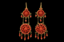 Boucles d'oreilles Boucles d'oreilles antiques en or corail 58 Facettes 7668