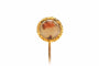Broche Broche Napoléon III en or jaune sertie d'une agate mousse 58 Facettes B609