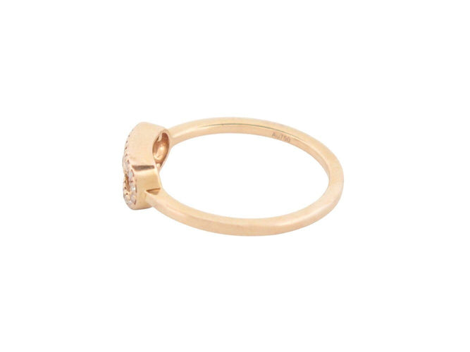 Bague 47 bague MESSIKA move uno semi pavee 04705-pg or rose 18k & diamants t47 58 Facettes 272292