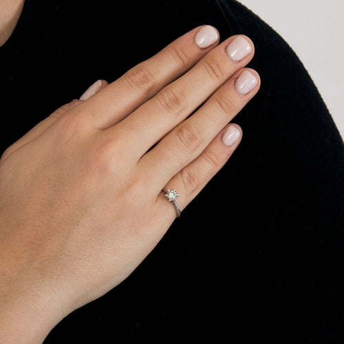 Bague 50 Bague solitaire diamant 0.55ct 58 Facettes LP435/10