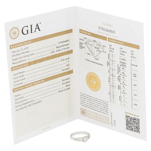 Bague 54 Bague Solitaire Or blanc Diamant 58 Facettes 578756RV