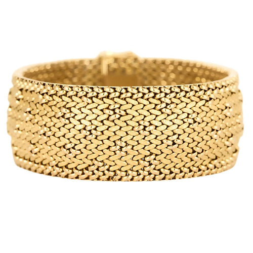 Brățară mare din aur galben la Zașiu poloneză 