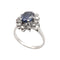 Bague 56 Bague marguerite en or saphir et diamants 58 Facettes