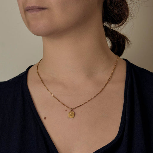 Pendentif Augis - Pendentif sentimentale en or jaune. 58 Facettes LEN1830