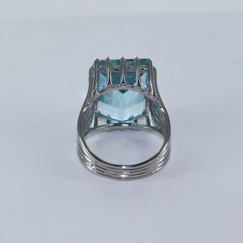 Bague 52 Bague aigue-marine 58 Facettes