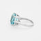 Bague 60 Bague cocktail platine et aigue-marine 58 Facettes 250107
