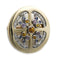 Broche Broche or jaune, saphirs & diamants 58 Facettes 250013R