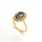 Bague 50 Bague en or jaune saphir et diamants 58 Facettes