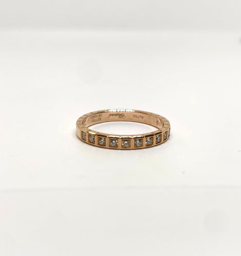 Bague 49 Chopard - Bague Ice cube en or rose semi sertie 58 Facettes