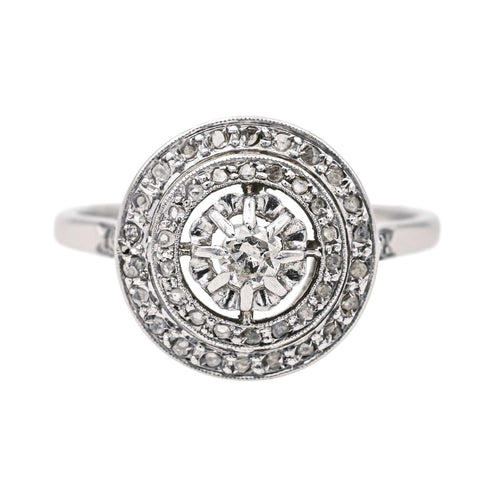 Bague 51 Bague  Marguerite Platine, Or blanc Diamant 58 Facettes 3789789CN