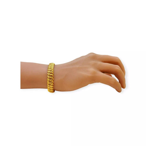 Bracelet Bracelet or jaune maille américaine 58 Facettes 330068839