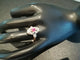 Bague 54.5 Bague Marquise ancienne or rose, platine, rubis, diamants 58 Facettes